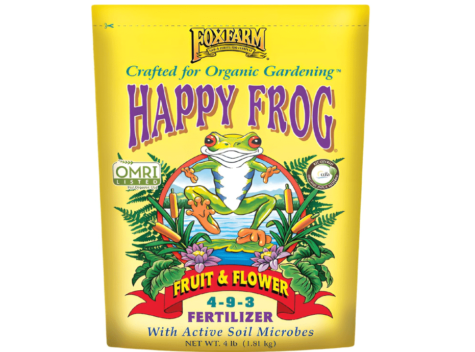 
Fox Farm Happy Frog Fruit & Flower Fertilizer – Organic Blend for Abundant Fruits & Vibrant Flowers, Phosphorus Fertilizer with Mycorrhizal Fungi
