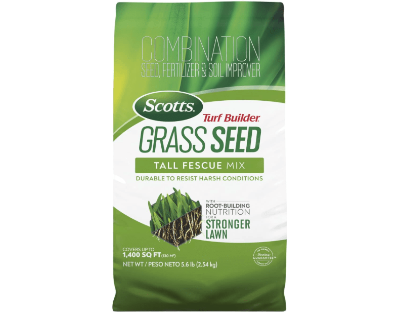 
Scotts Turf Builder Grass Seed Tall Fescue Mix with Fertilizer and Soil Improver, Resists Harsh Conditions, 5.6 lbs.