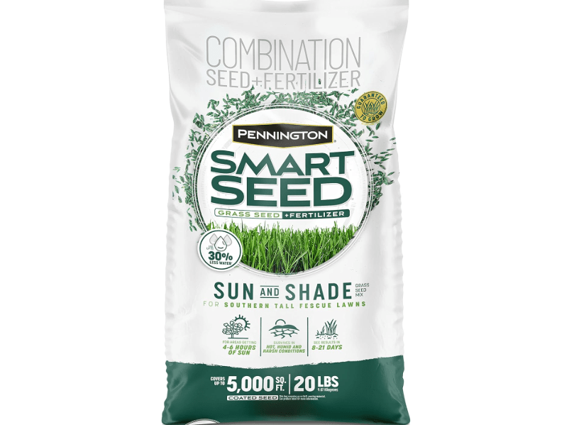 
Pennington Smart Seed Sun and Shade Tall Fescue Grass Seed Mix for Southern Lawns 20 lb