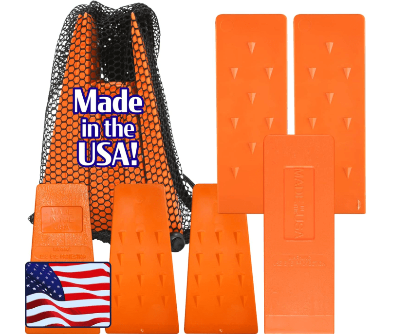 
Cold Creek Loggers Felling Wedges, Tree Felling Wedges for Tree Cutting, Logging Wedge Set for Chain Saw, 5.5" (3-Pack) and 8" (3-Pack