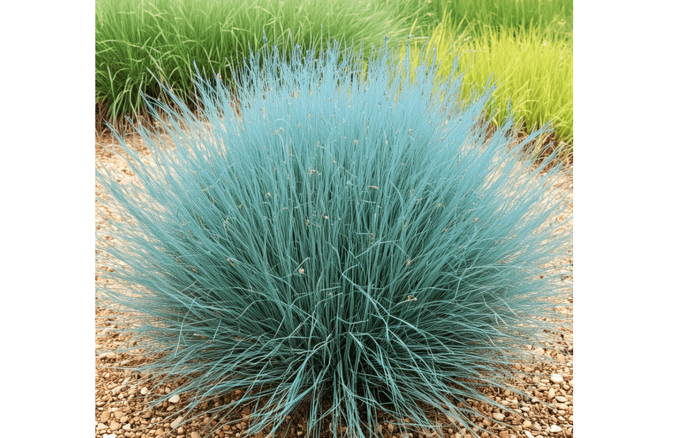 KVITER 100 Blue Fescue Grass Seeds (Festuca Glauca) – Sheep Fescue Seed, Perennial Ornamental Grass, Heirloom Seeds Non GMO Organic – Fast Growing