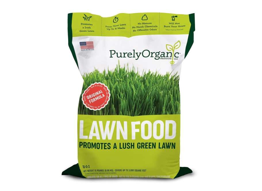Purely Organic Products Lawn Food 10-0-2, 15 LB Bag (Covers 3,000 Square Feet)
