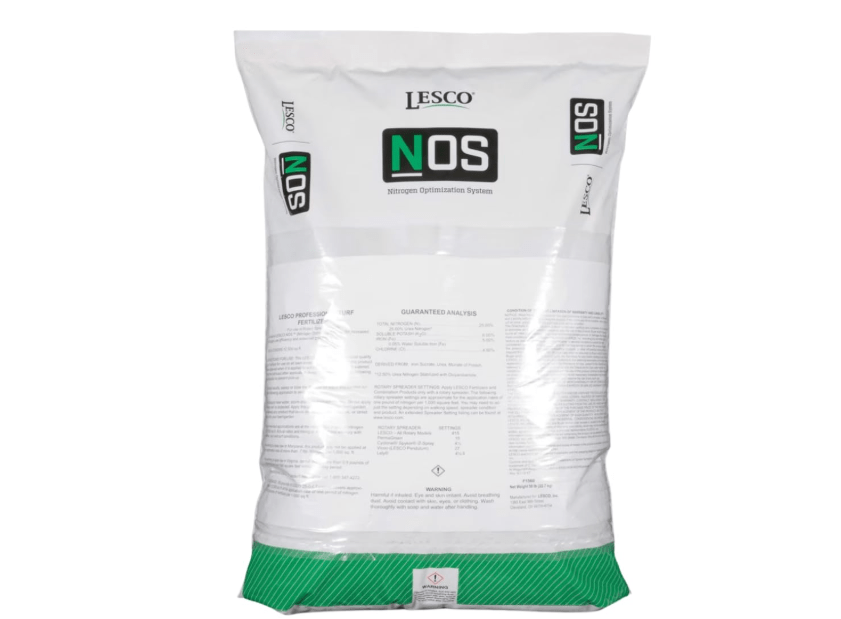 Lesco 18-24-12 Starter Fertilizer NOS - 50 lb - Covers 12,000 sqft. Non-Returnable (Nitrogen Optimizing System) for Increased nitrogen use Efficiency and.