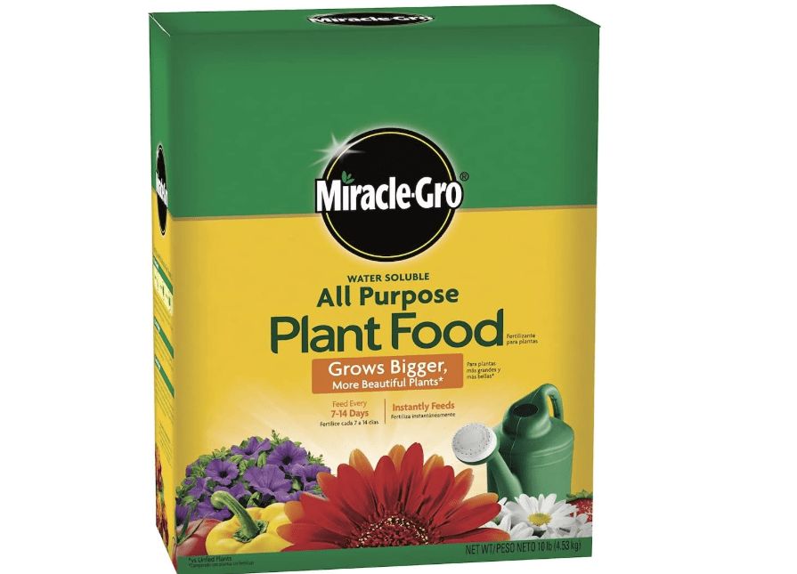 Miracle-Gro Water Soluble All Purpose Plant Food, Plant Fertilizer for Indoor or Outdoor Plants, Roses, Flowers, Houseplants, Vegetables and Trees, 10 lb