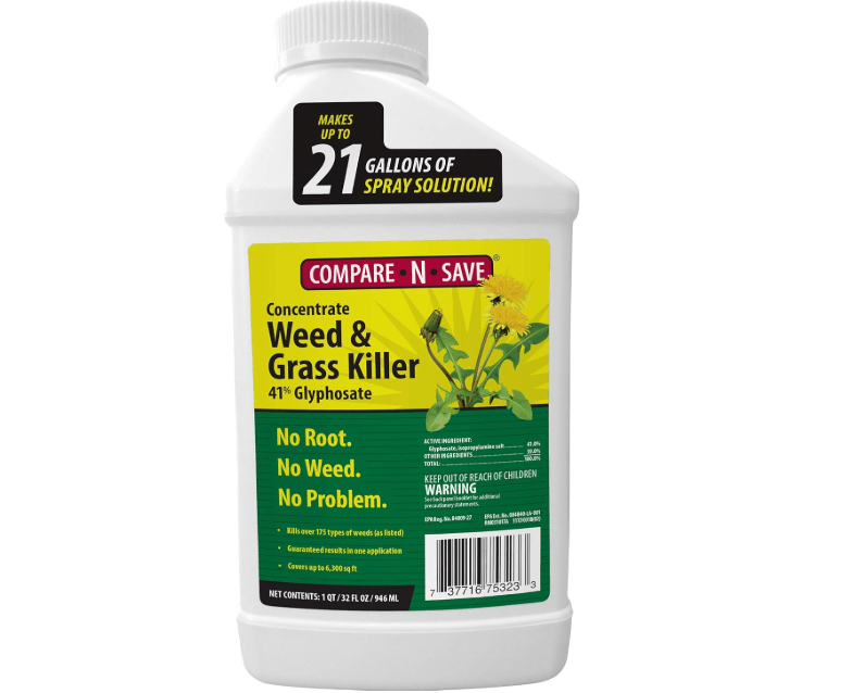 Compare-N-Save Concentrate Glyphosate Concentrate Grass & Weed Killer Herbicide, 32-Ounce