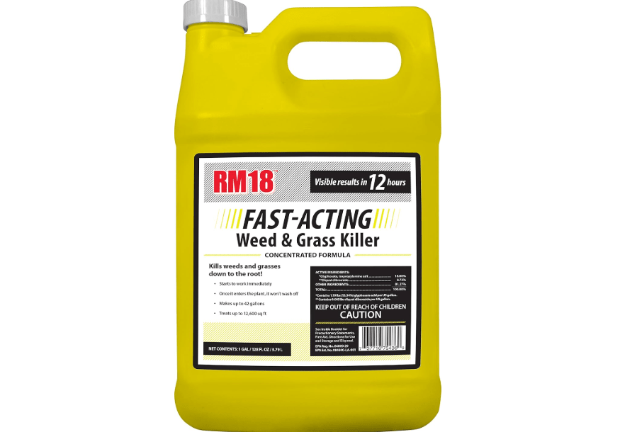RM18 Fast-Acting Weed & Grass Killer Herbicide, Spray, 1-gallon