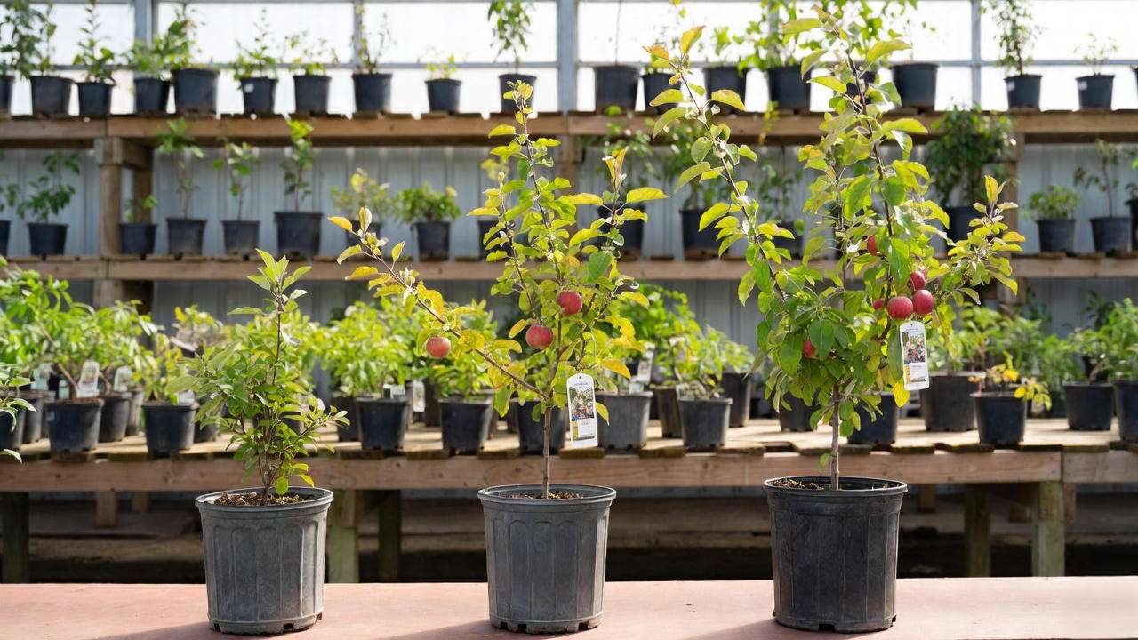 Comparison of dwarf, semi-dwarf, and standard Dorsett Golden apple trees on different rootstocks