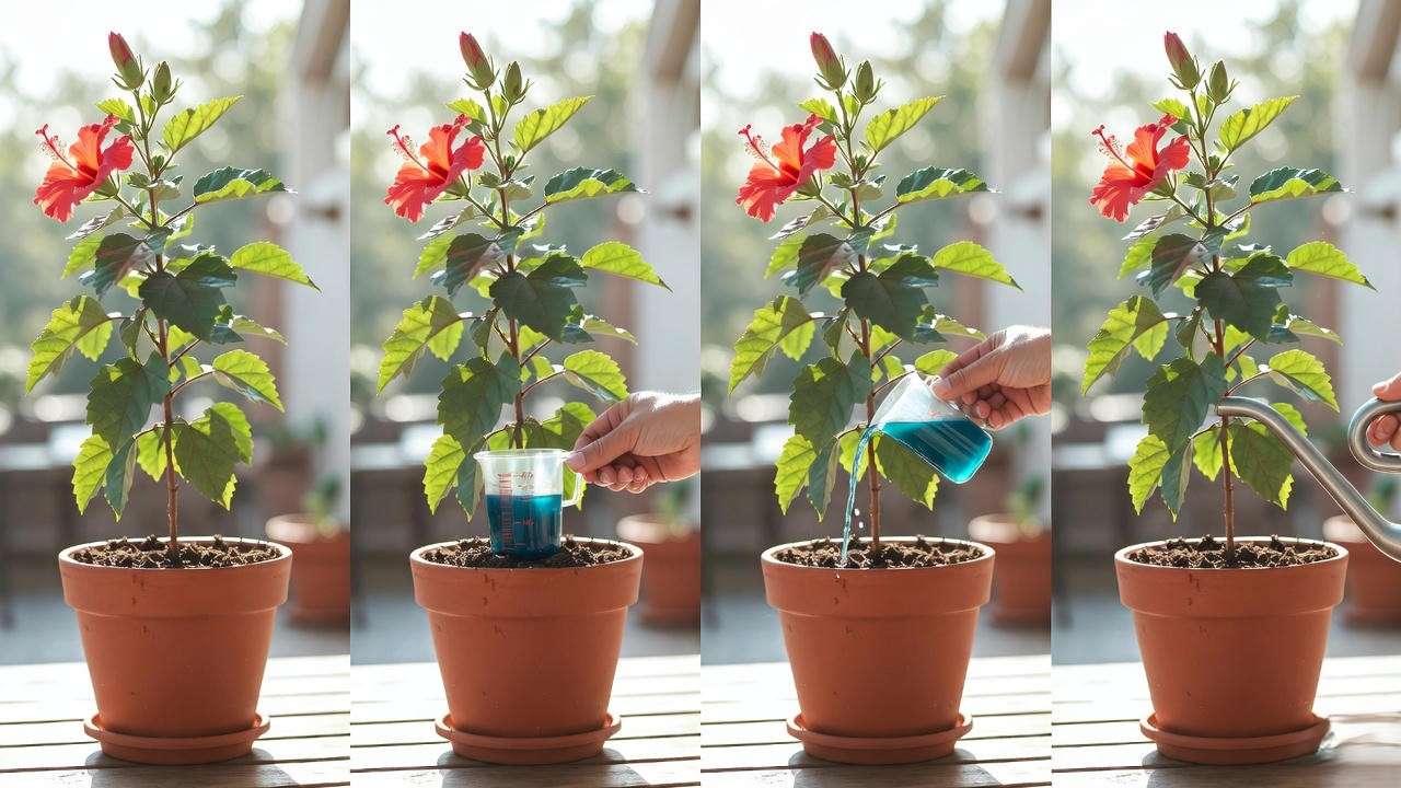 Step-by-step guide to fertilizing potted hibiscus plants correctly