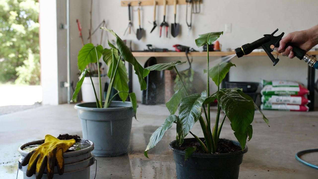 Safe plant quarantine and triple-wash process for chameleon vivariums