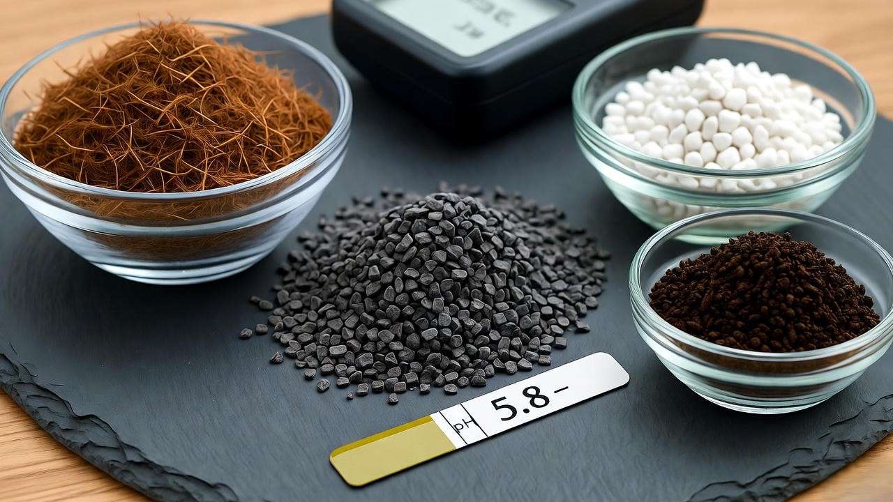 custom potting mix ingredients for parrot flower plant with coco coir bark perlite and worm castings