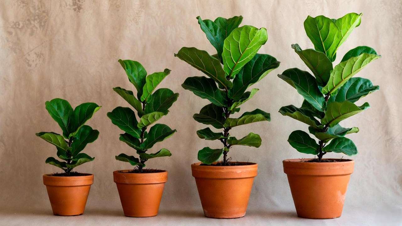 Safe pot size progression for fiddle-leaf fig in large terracotta plant pots