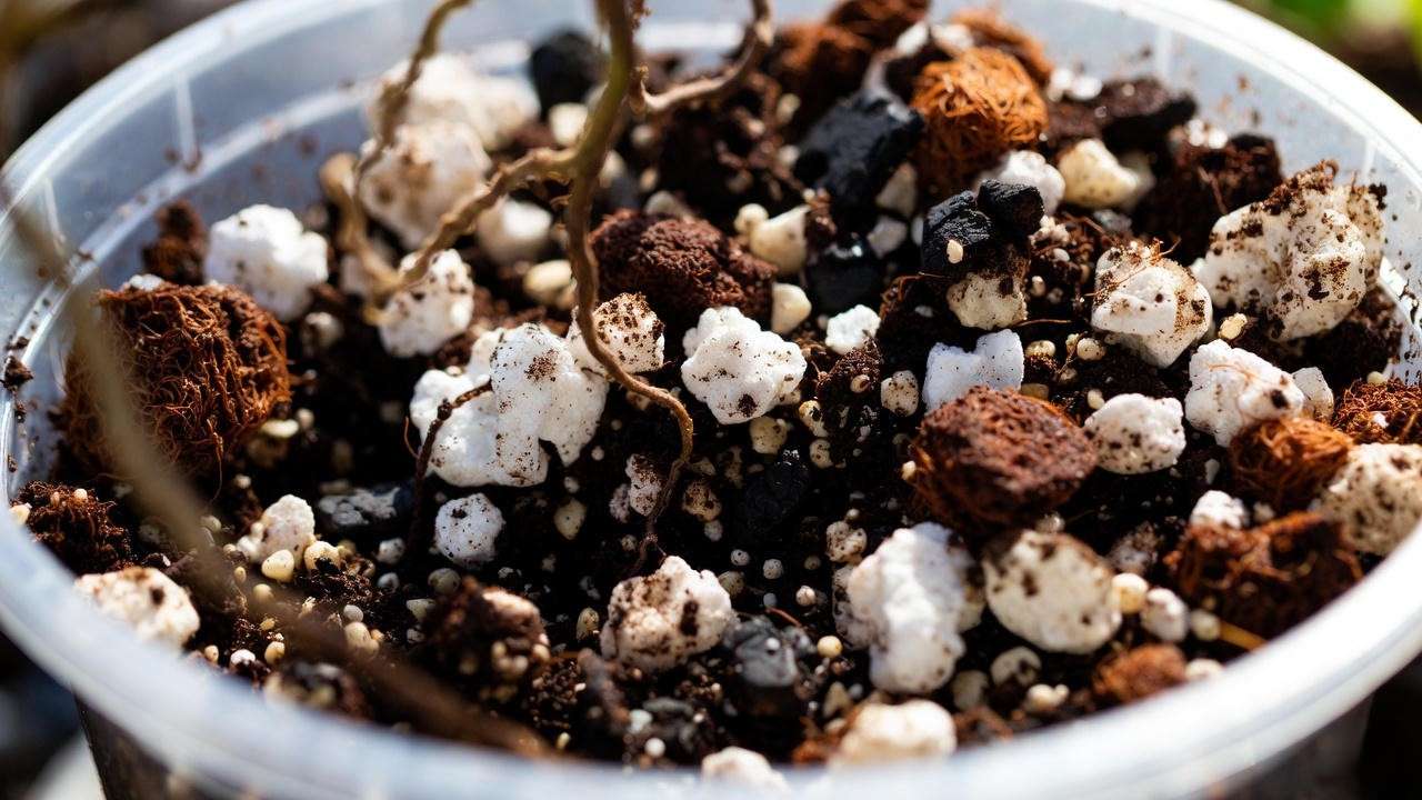 Best chunky aroid soil mix recipe for White Knight Philodendron with perlite bark and charcoal