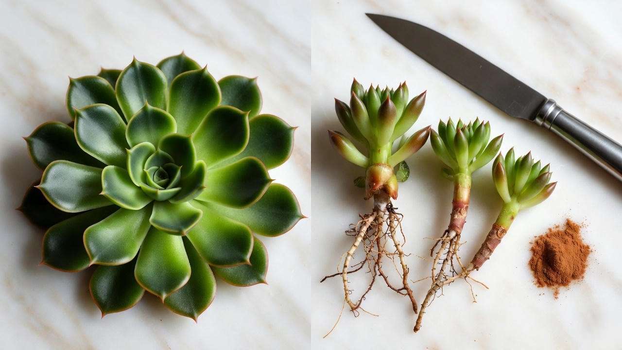 How to divide Golden Hahnii snake plant – healthy pups with roots ready for potting