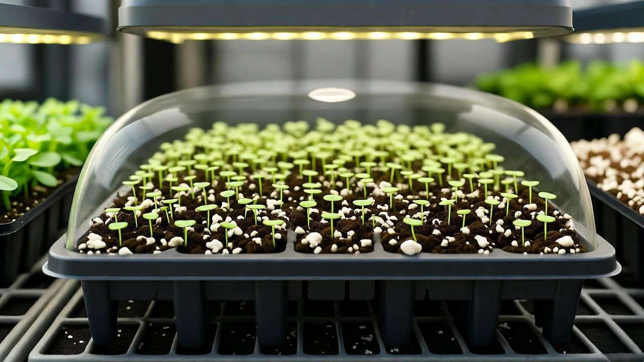 high success parrot flower plant seed germination with GA3 treatment and bottom heat