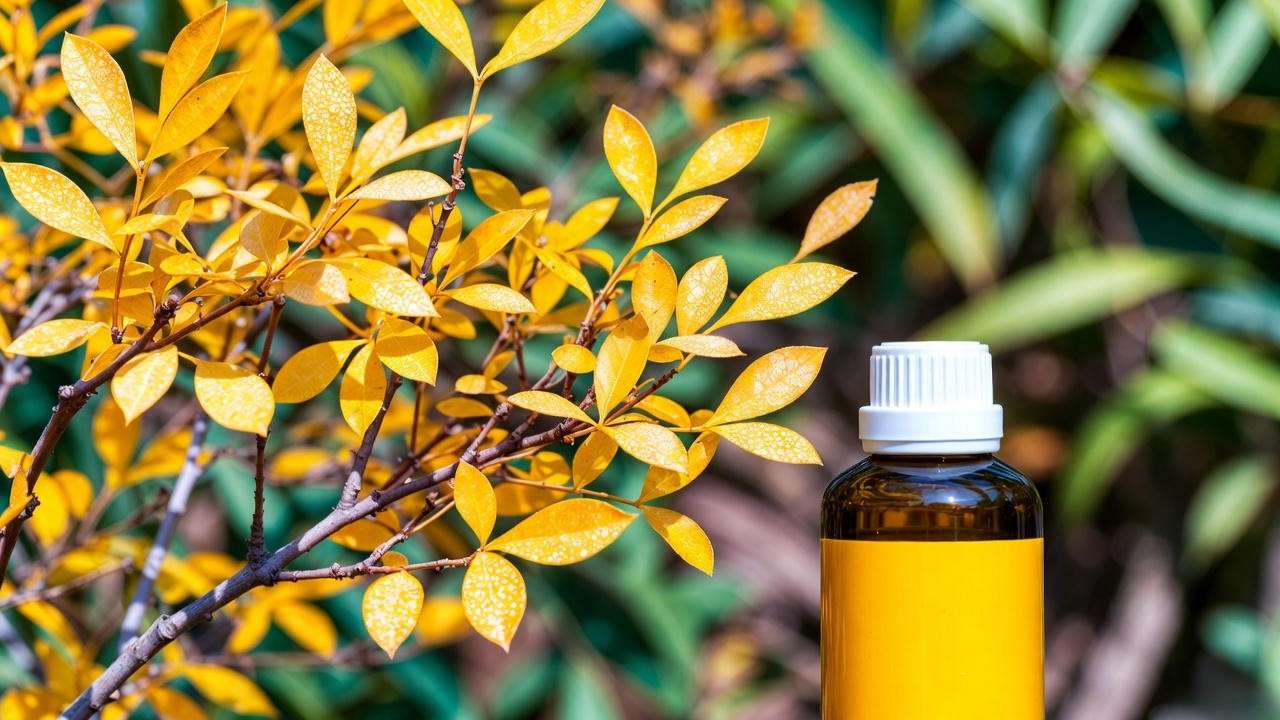 Golden Spirit Smoke Tree with powdery mildew and neem oil treatment"