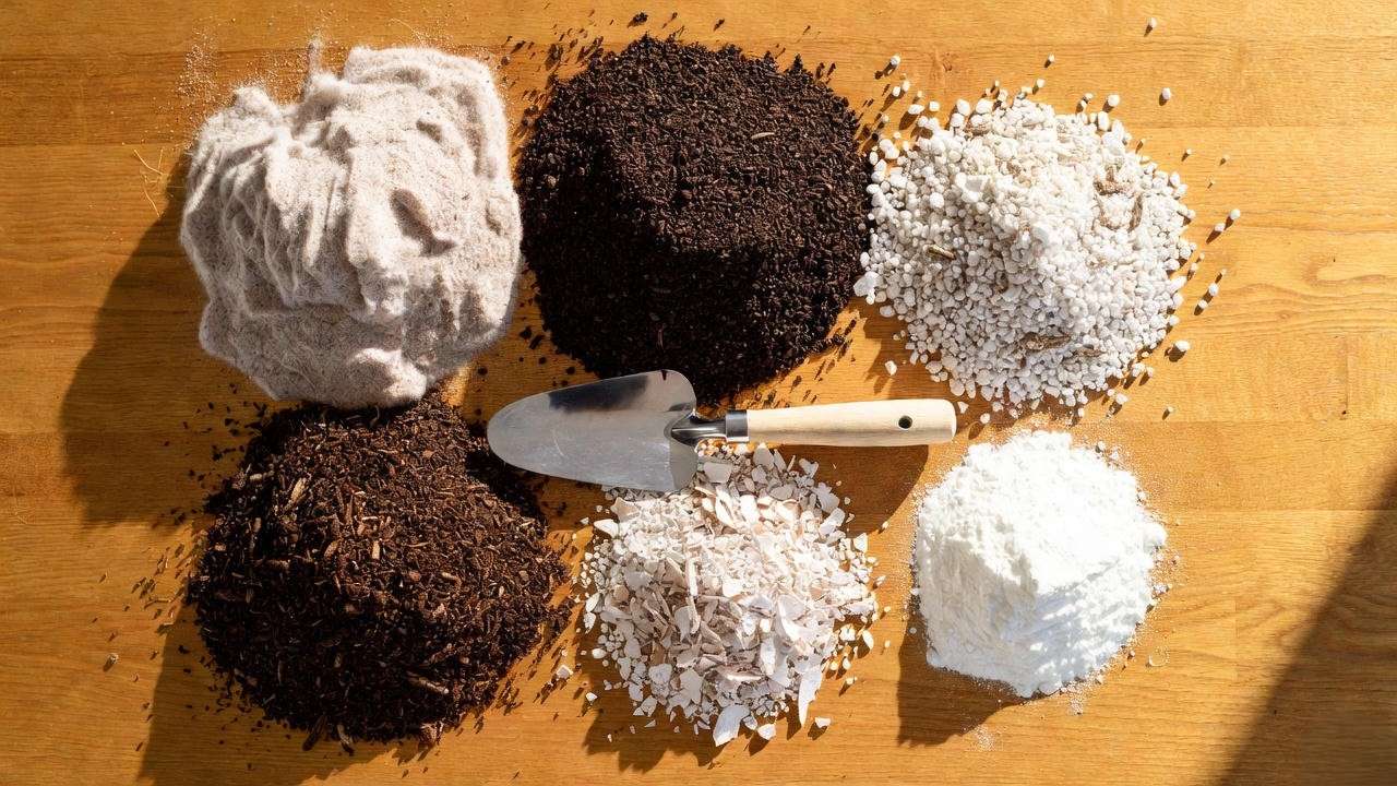 Ingredients for the perfect Black Prince tomato container soil mix