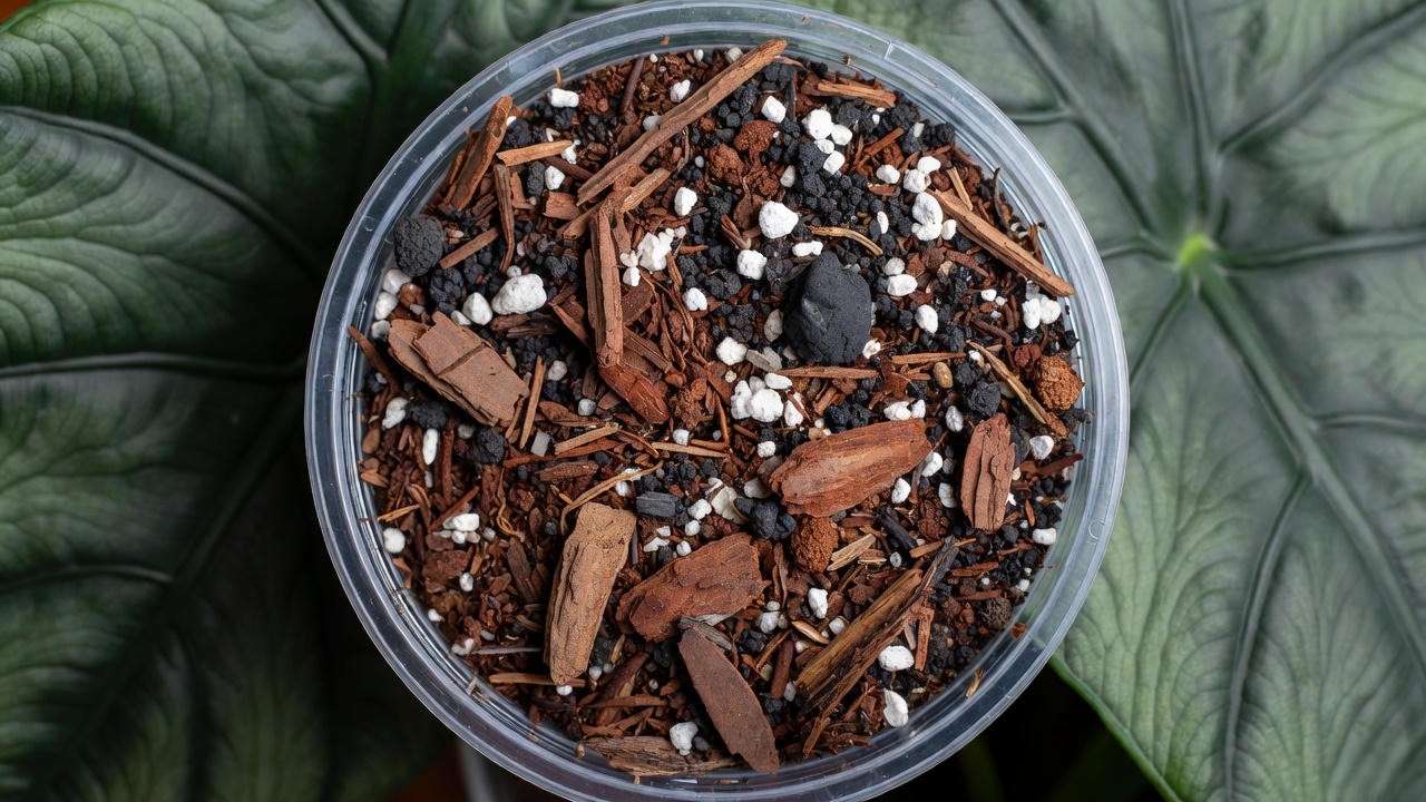 Best chunky potting mix recipe ingredients for Alocasia Regal Shield