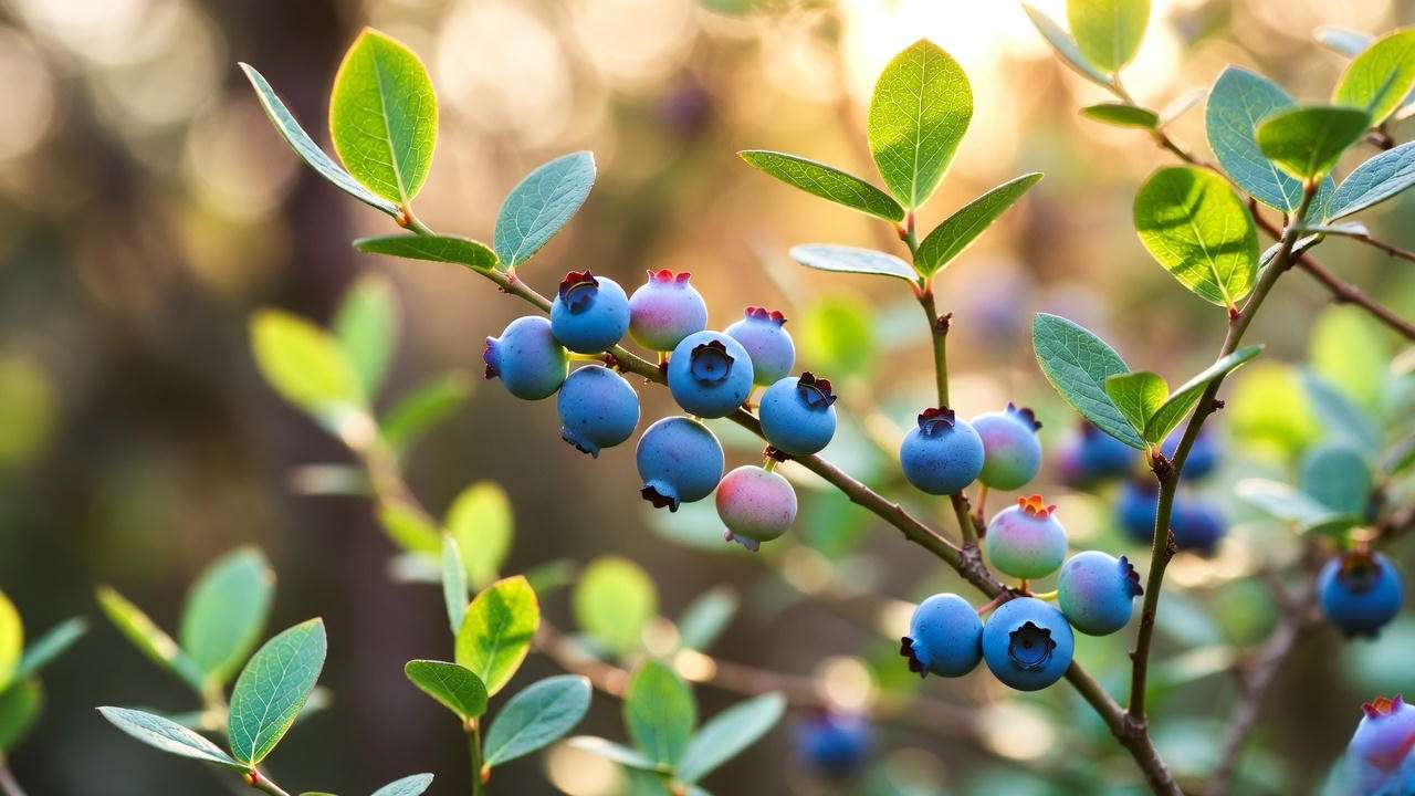 Sunshine Blue blueberry thriving in 6 hours of partial sun on a balcony