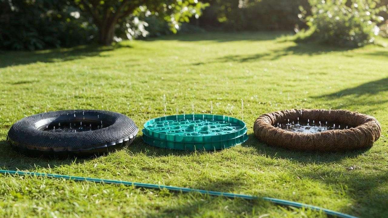 Comparison of top tree watering ring products including Treegator and Ross models.