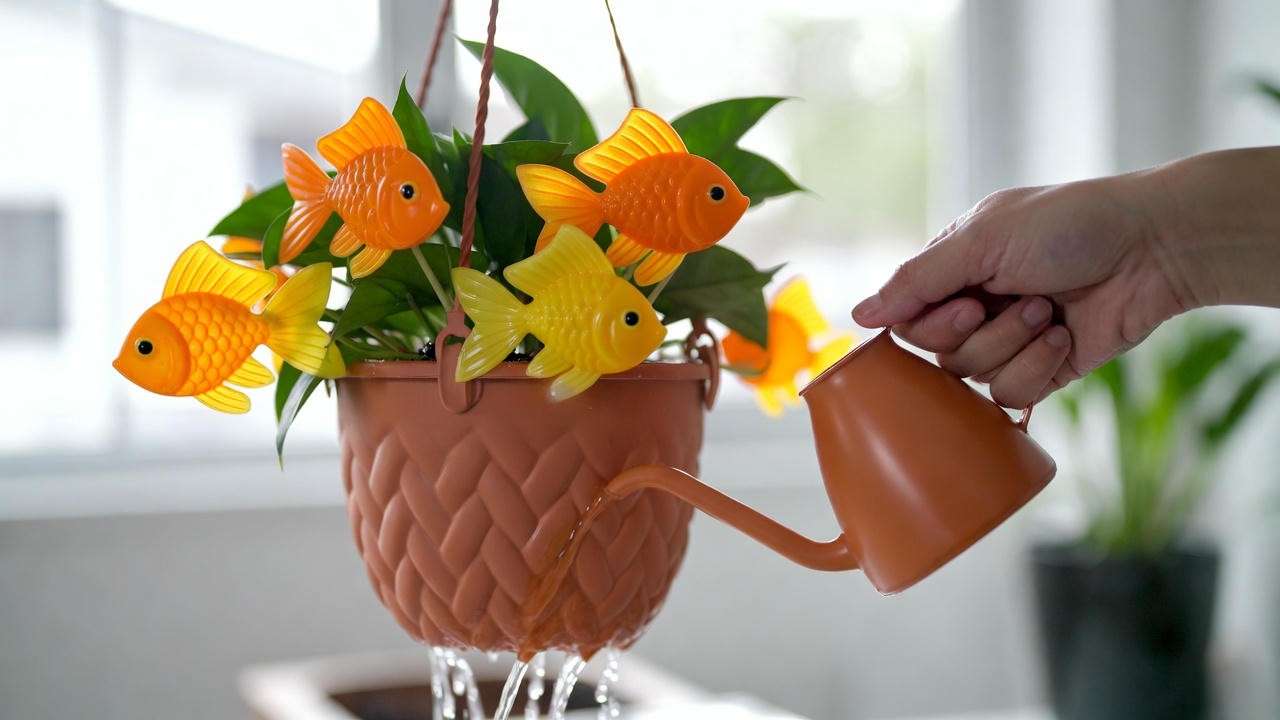 Correct way to water Black Gold goldfish plant – thorough soak and full drainage