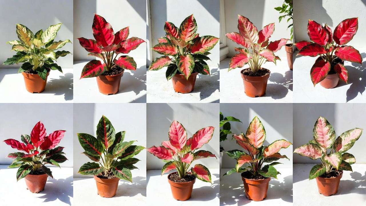 12 most stunning red and pink Aglaonema varieties in 2025