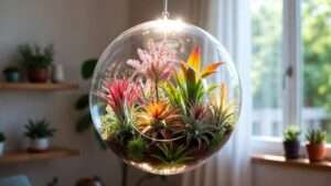 air plants in a terrarium