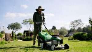 best hat for mowing grass