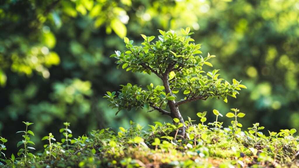 bonsai tree weeds