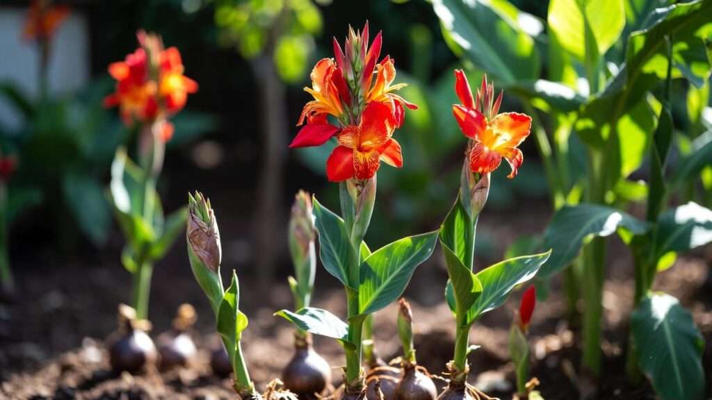 how to plant canna bulbs