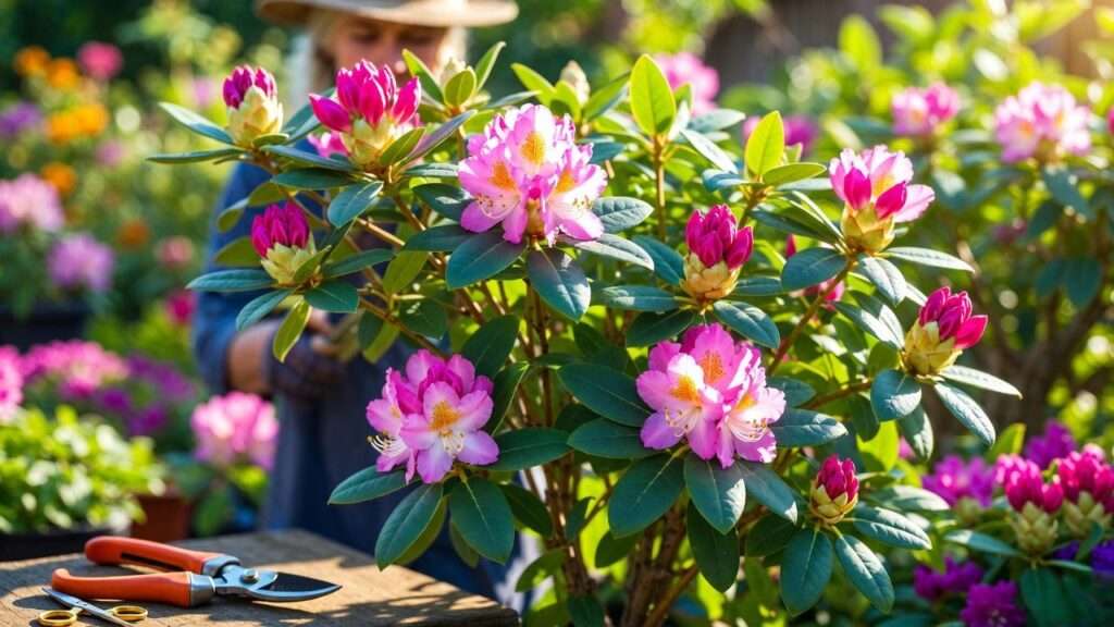 how to prune rhododendron plants