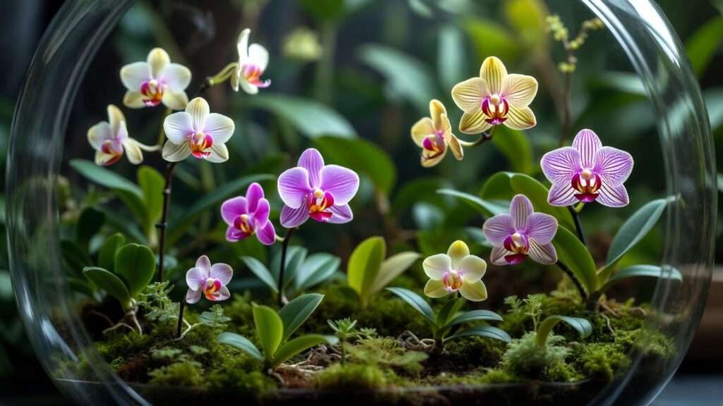 orchids terrarium plants