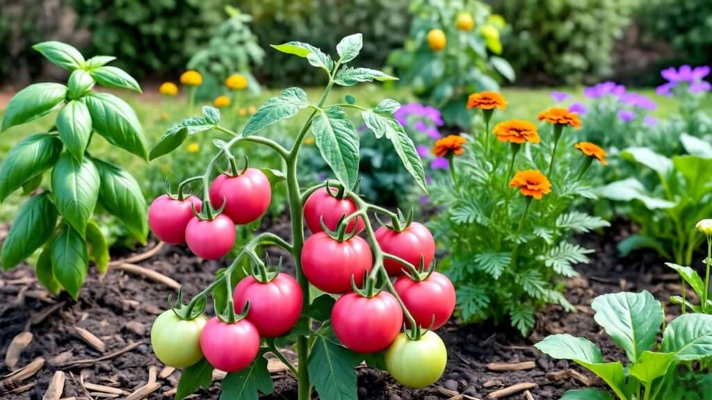 pink tomato plants