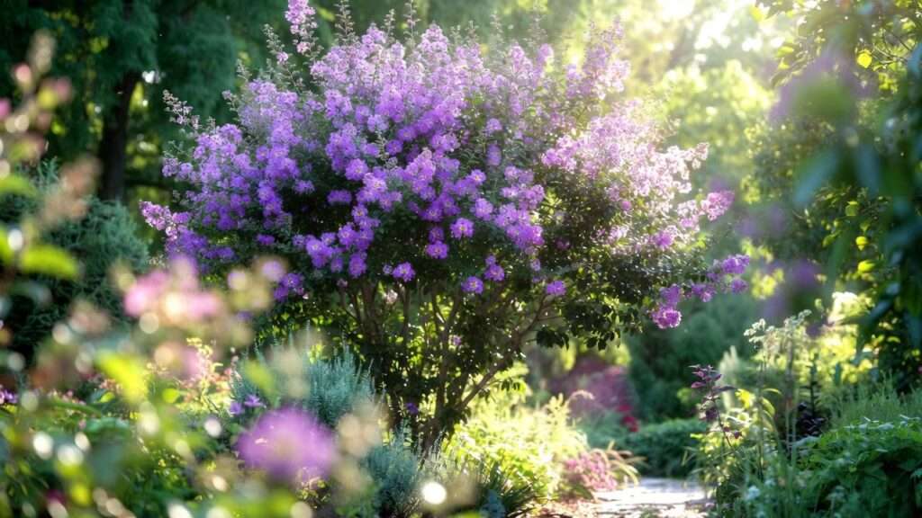 purple crepe myrtle tree