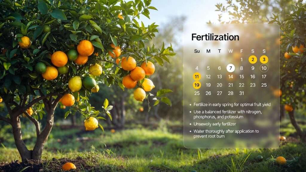 when to fertilize citrus trees