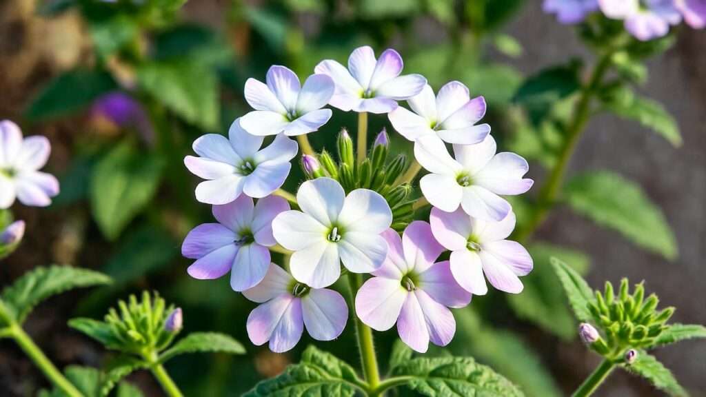 white verbena plant
