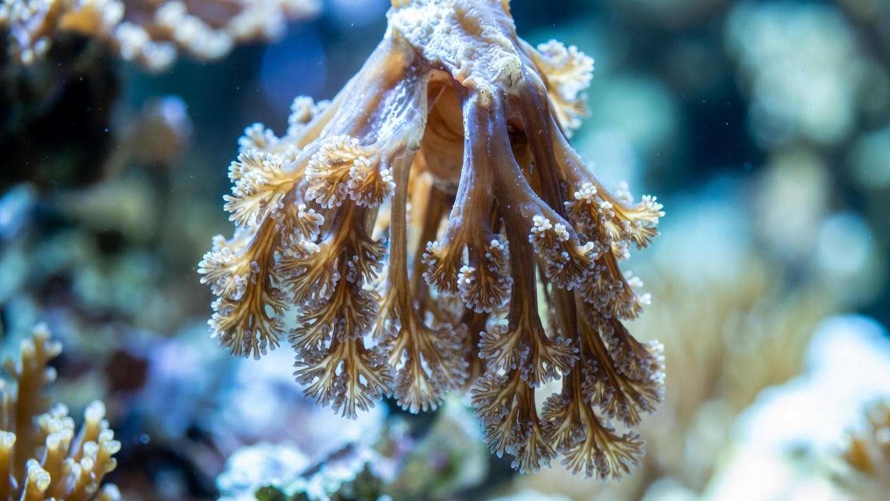 Stressed Kenya tree coral closed and drooping – common beginner problem