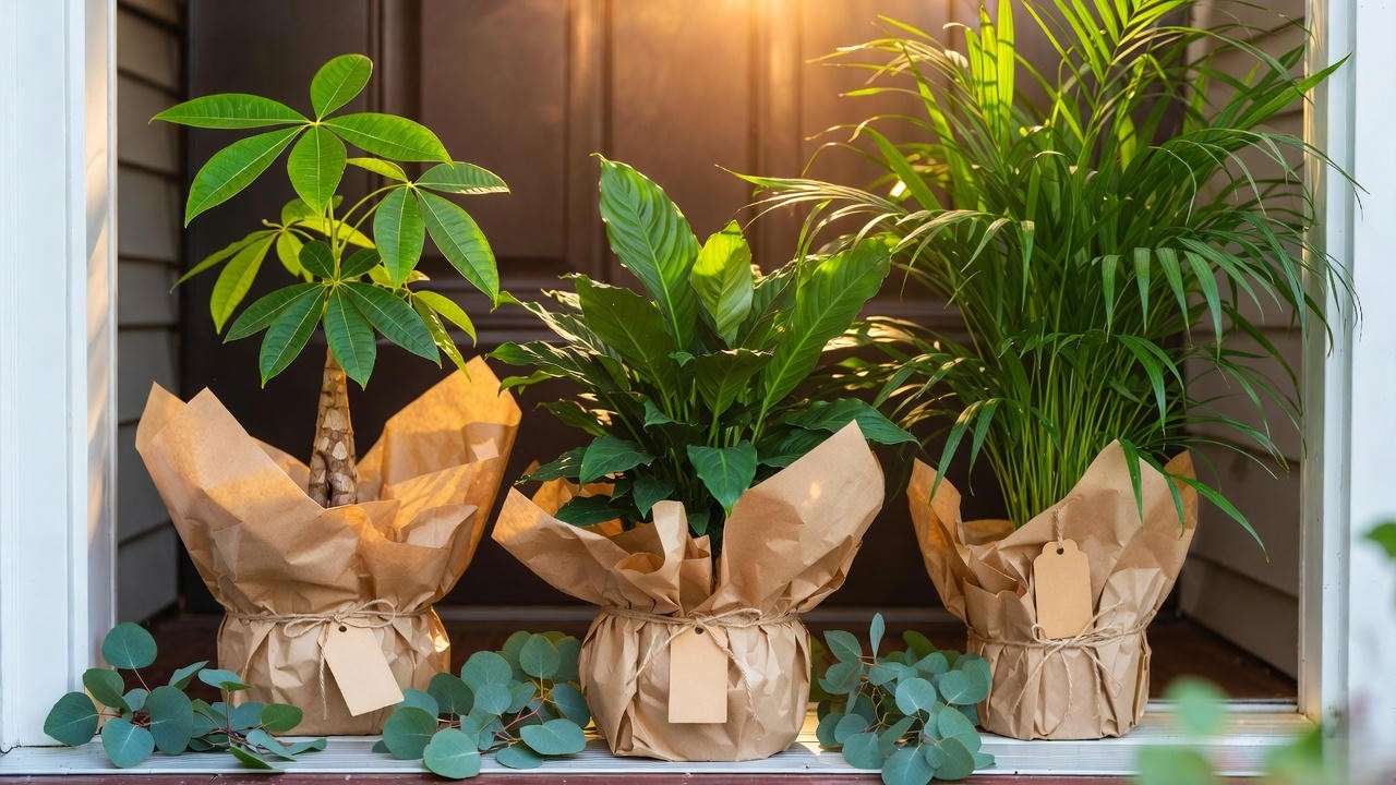 How to beautifully wrap and present a housewarming plant gift 2025