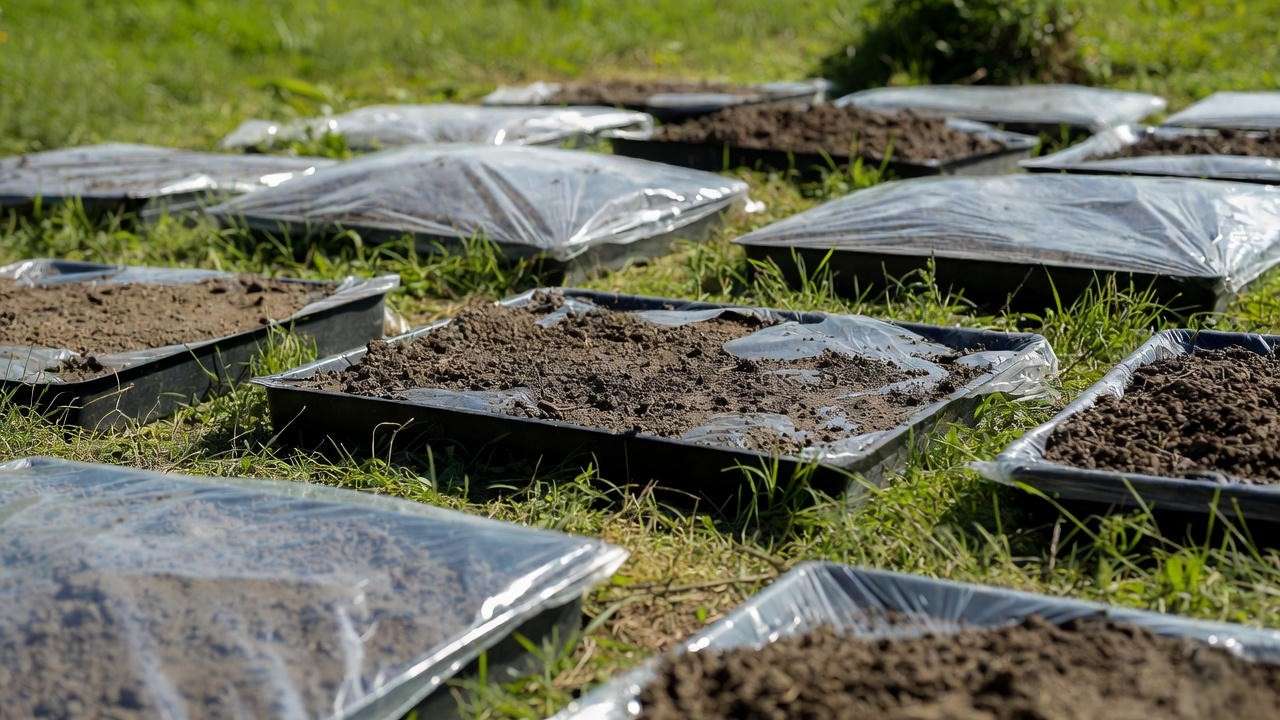 Mineralizing garden soil outdoors for dirt planted aquarium setup