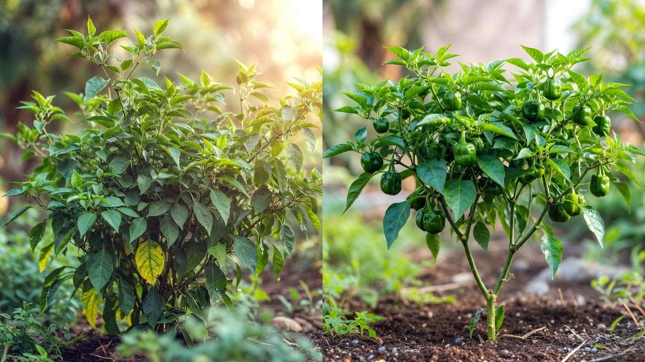 Pruning and topping Scotch Bonnet plant for maximum yield