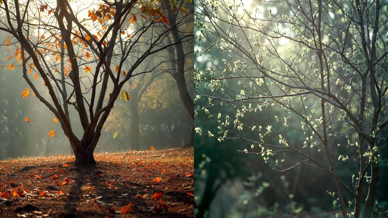 Fall versus spring planting conditions for crape myrtle trees