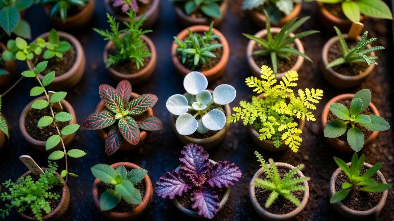 15 best mini terrarium plants that thrive on neglect arranged in grid 2025