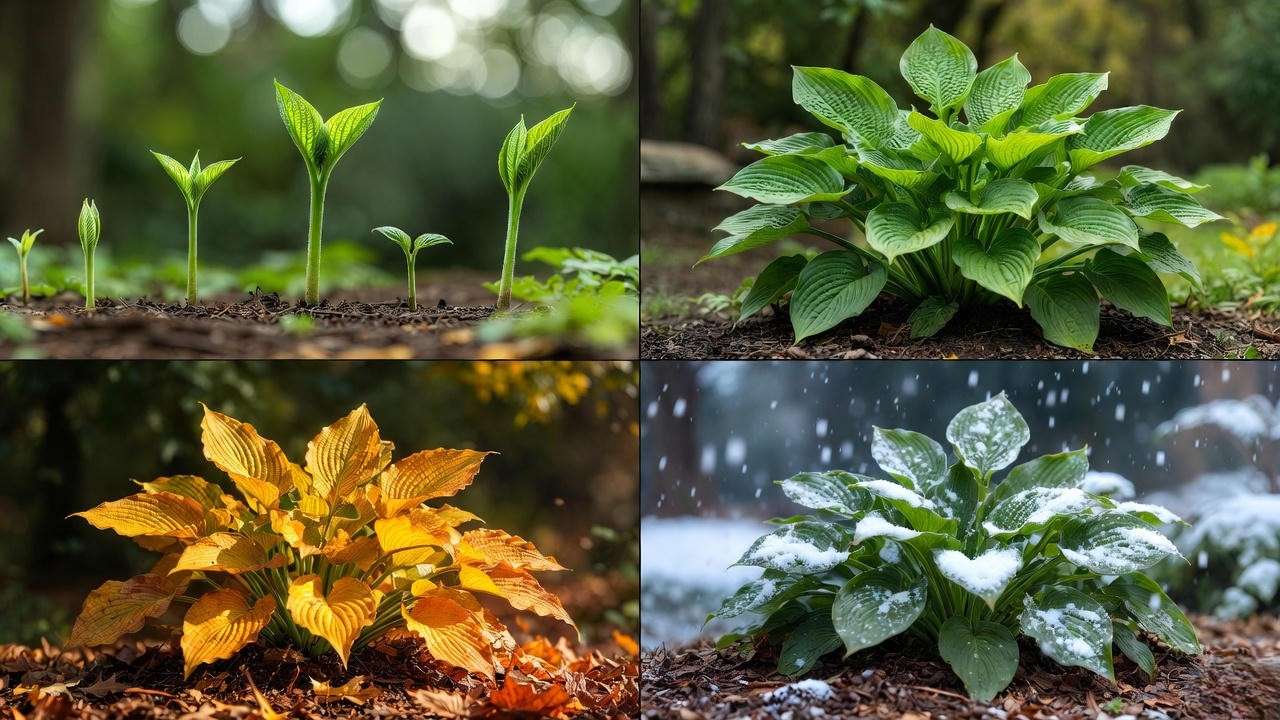 Empress Wu Hosta through all four seasons – spring to winter care