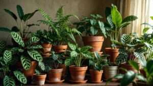 assorted foliage plant