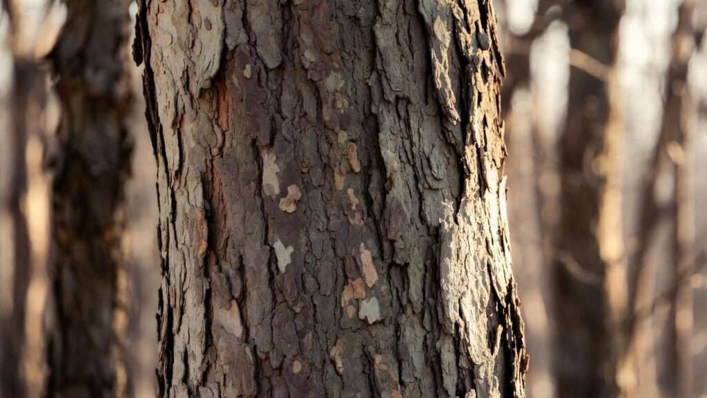 bark of poplar tree
