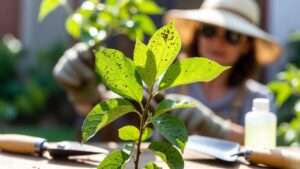 black dots on plant leaves