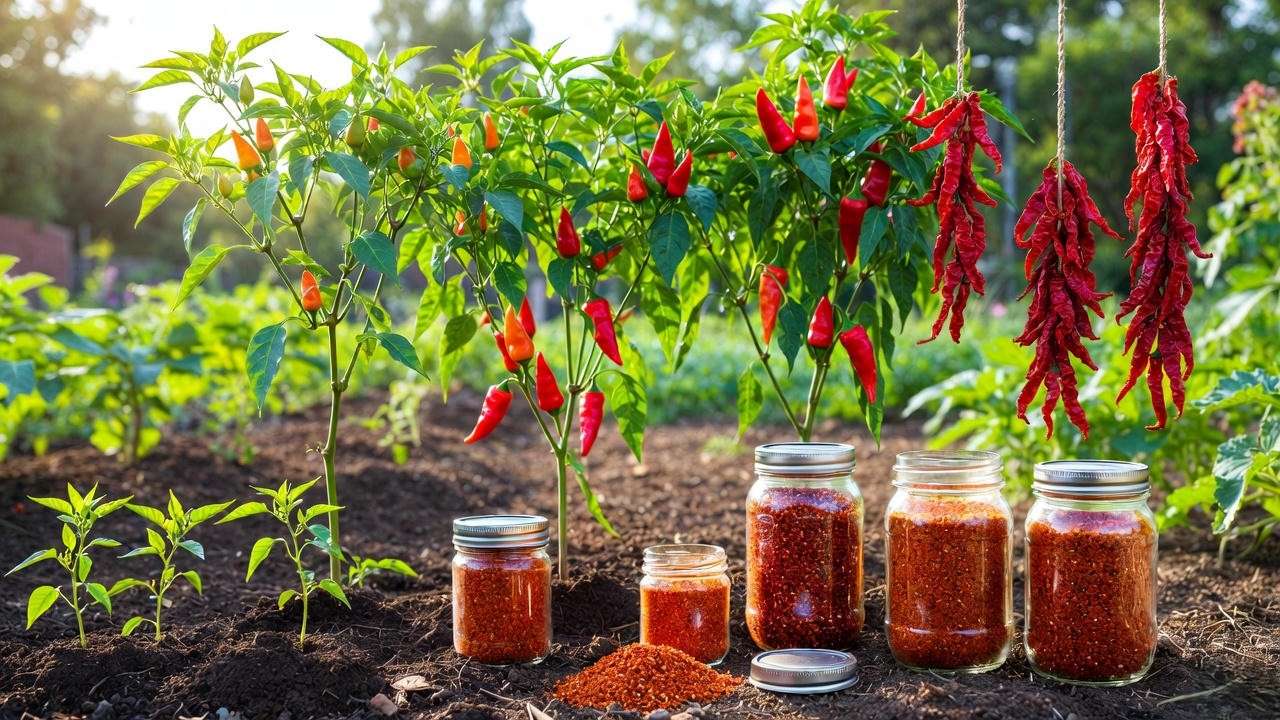 Grow Crushed Red Pepper Plant from Seed to Harvest