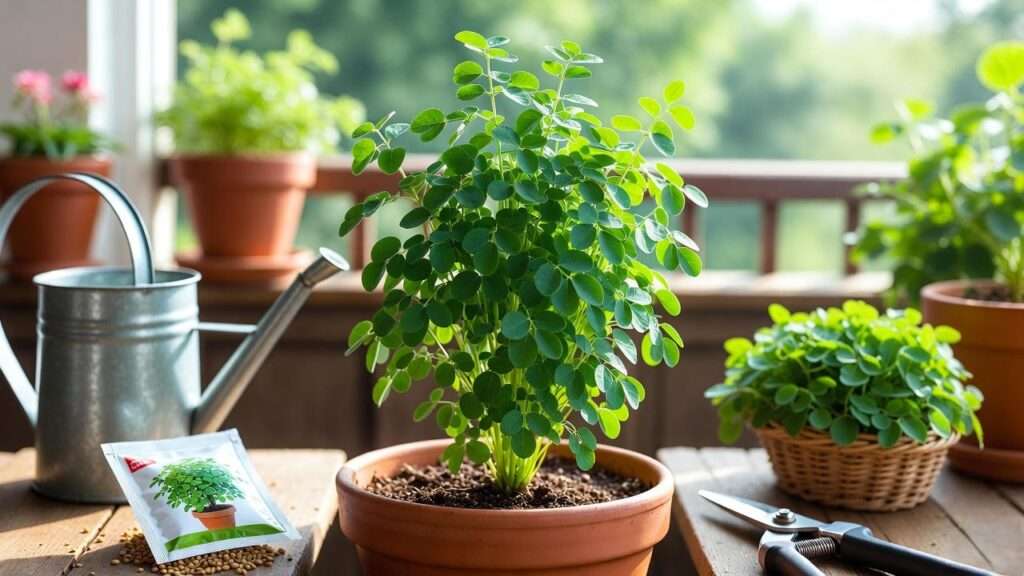 fenugreek plant growing