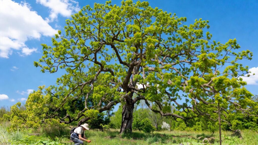 how fast do oak trees grow
