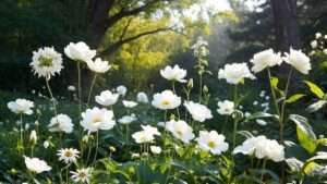 perennial plants with white flowers