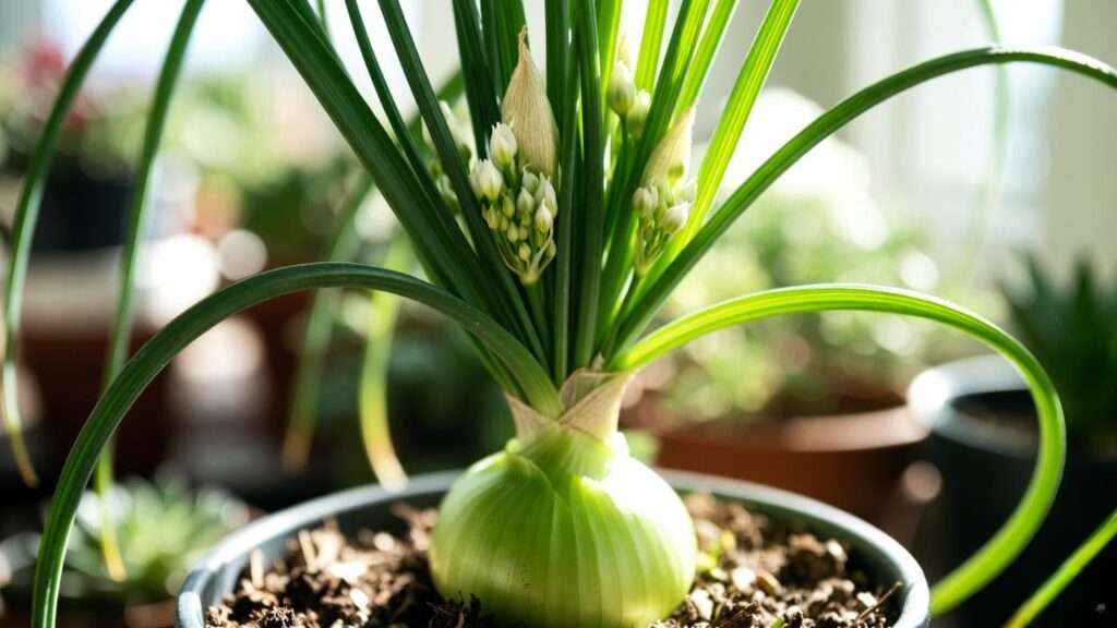 pregnant onion plant